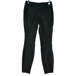 Express Pants Womens 00 x 28" Charcoal Print Black stretch knit denim skinny low